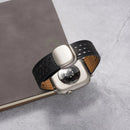 Correa de cuero perforado transpirable para Apple Watch