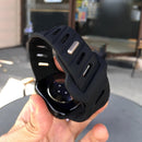 Correa deportiva de silicona con orificio inclinado para Apple Watch