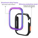 Marco de aleación de aluminio y funda protectora de silicona para Apple Watch