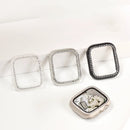 Funda de cristal templado con diamantes de imitación compatible con Apple Watch