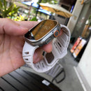 Correa deportiva de silicona con orificio inclinado para Apple Watch