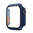 Funda ultrafina e impermeable para Apple Watch con película de vidrio templado