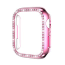 Funda de cristal templado con diamantes de imitación compatible con Apple Watch