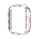 Funda de cristal templado con diamantes de imitación compatible con Apple Watch