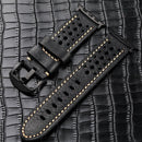 Correa de cuero de carreras vintage para Apple Watch